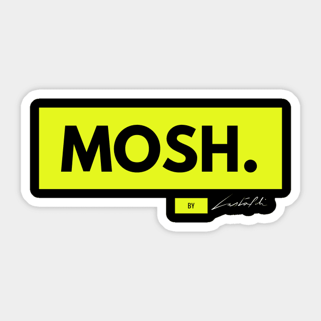 Mosh Neon Sticker by Reactionforce